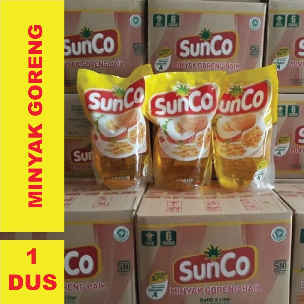 

Sunco Minyak Goreng Sawit 2 Liter - 1 Dus (6 Pcs) [ khusus GRAB-GOSEND ]