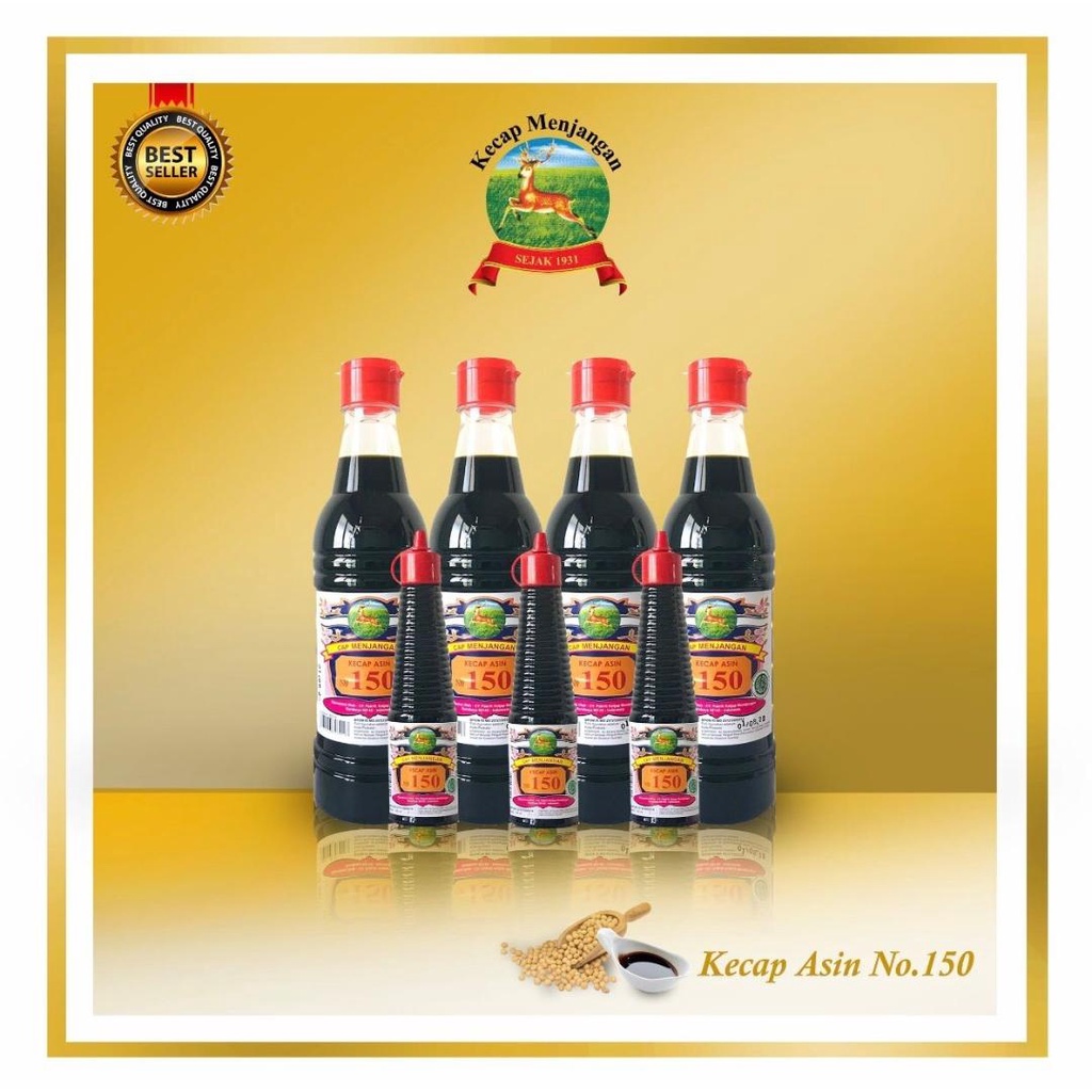 KECAP ASIN MENJANGAN NO. 150 CHINESE SALTY SOY SAUCE 600ML