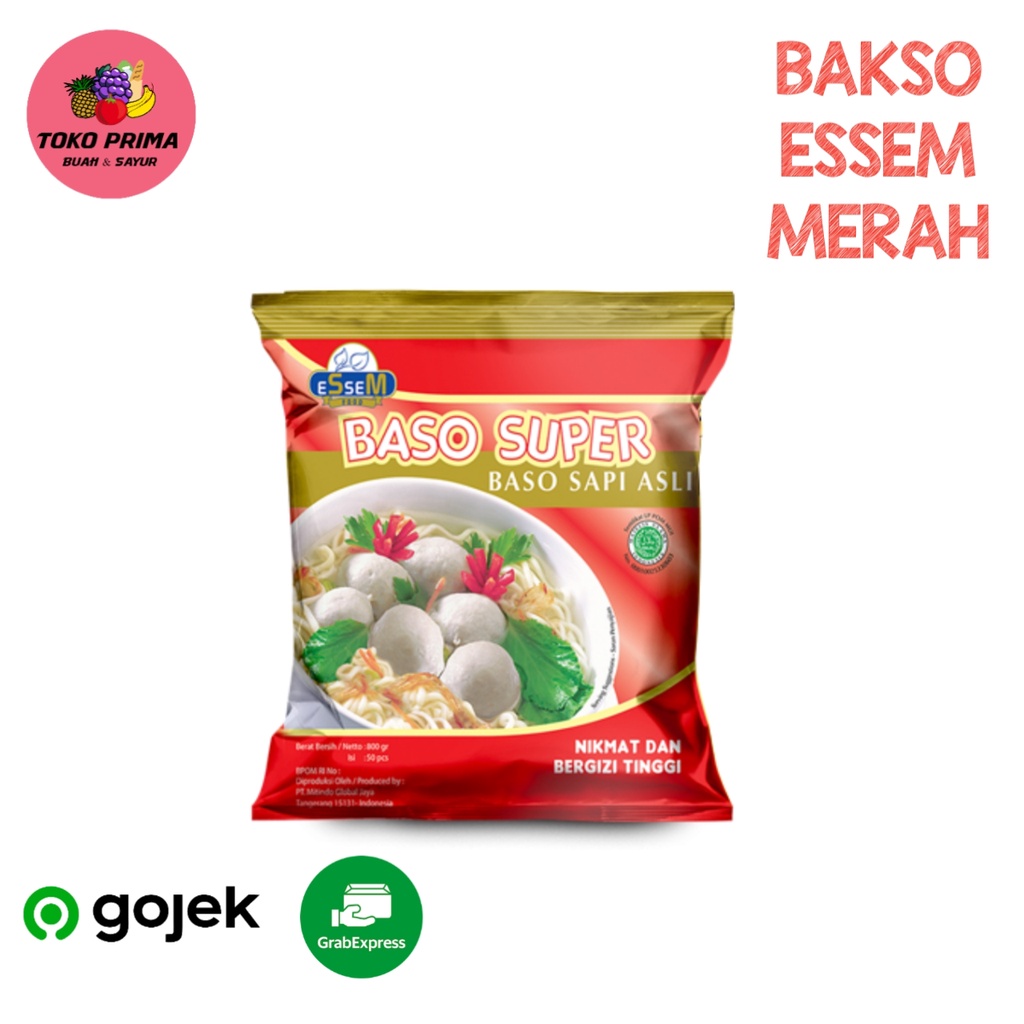 

Bakso Super Essem Merah PER 5 Pcs