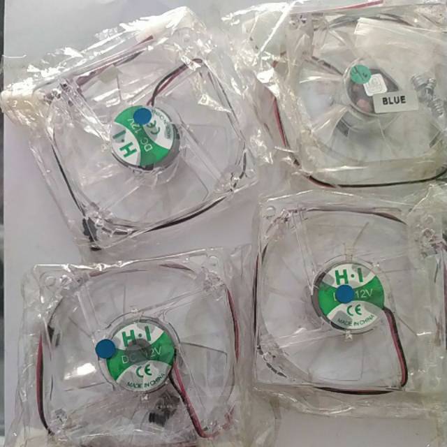 Kipas cpu fan casing cpu lampu 8cm