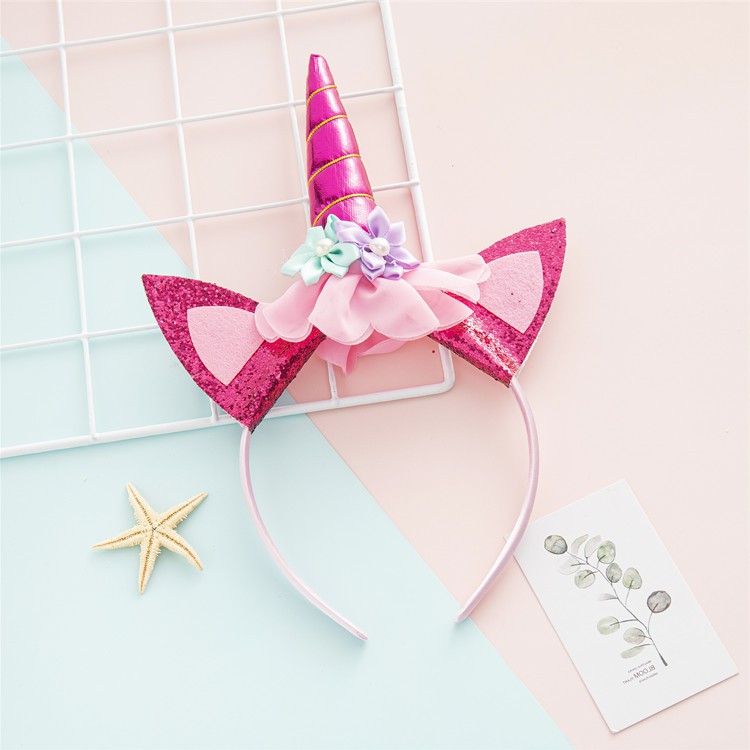 Bando Unicorn Warna Warni Tanduk Kuda Poni Import