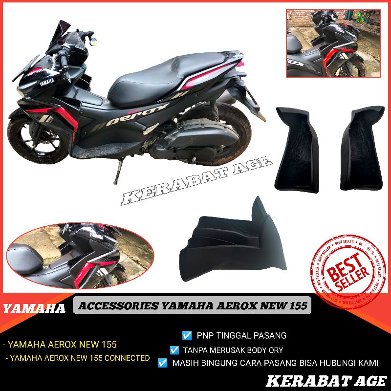 AKSESORIS AEROX 2021 |NEW SIDE POCKET KERANJANG BOX DEPAN VARIASI CUSTOM