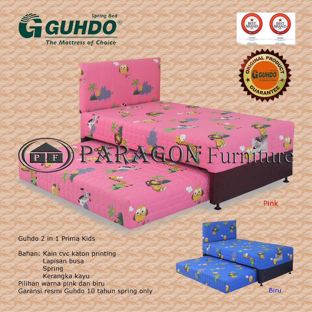 2in1 Prima kids 140x200 HB Ideal - Full set Spring bed Guhdo