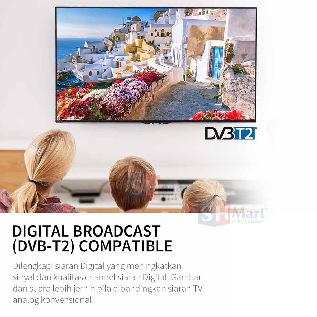 TV SHARP 42 INCH 2T-C42DD1i DIGITAL TV FULL HD NEW 2022 GARANSI RESMI