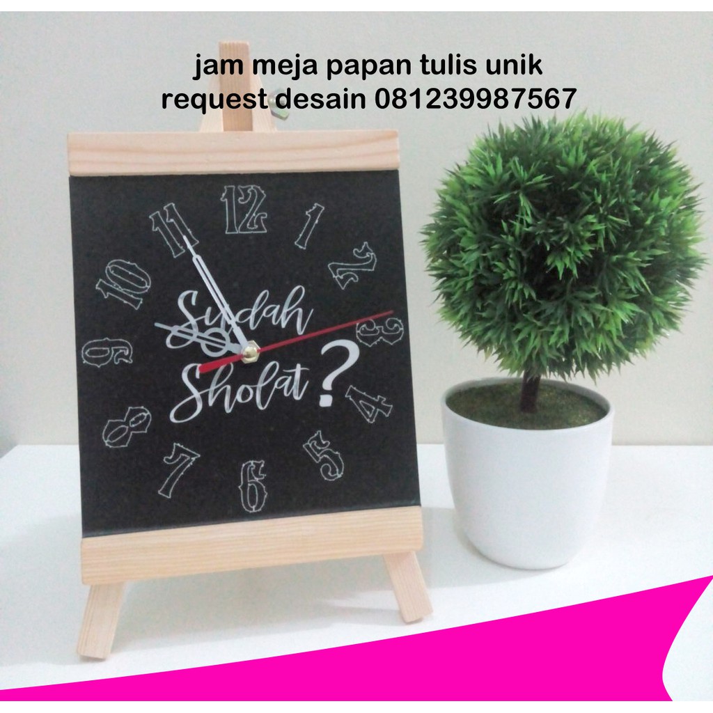 

Papan tulis Jam Meja blackboard unik