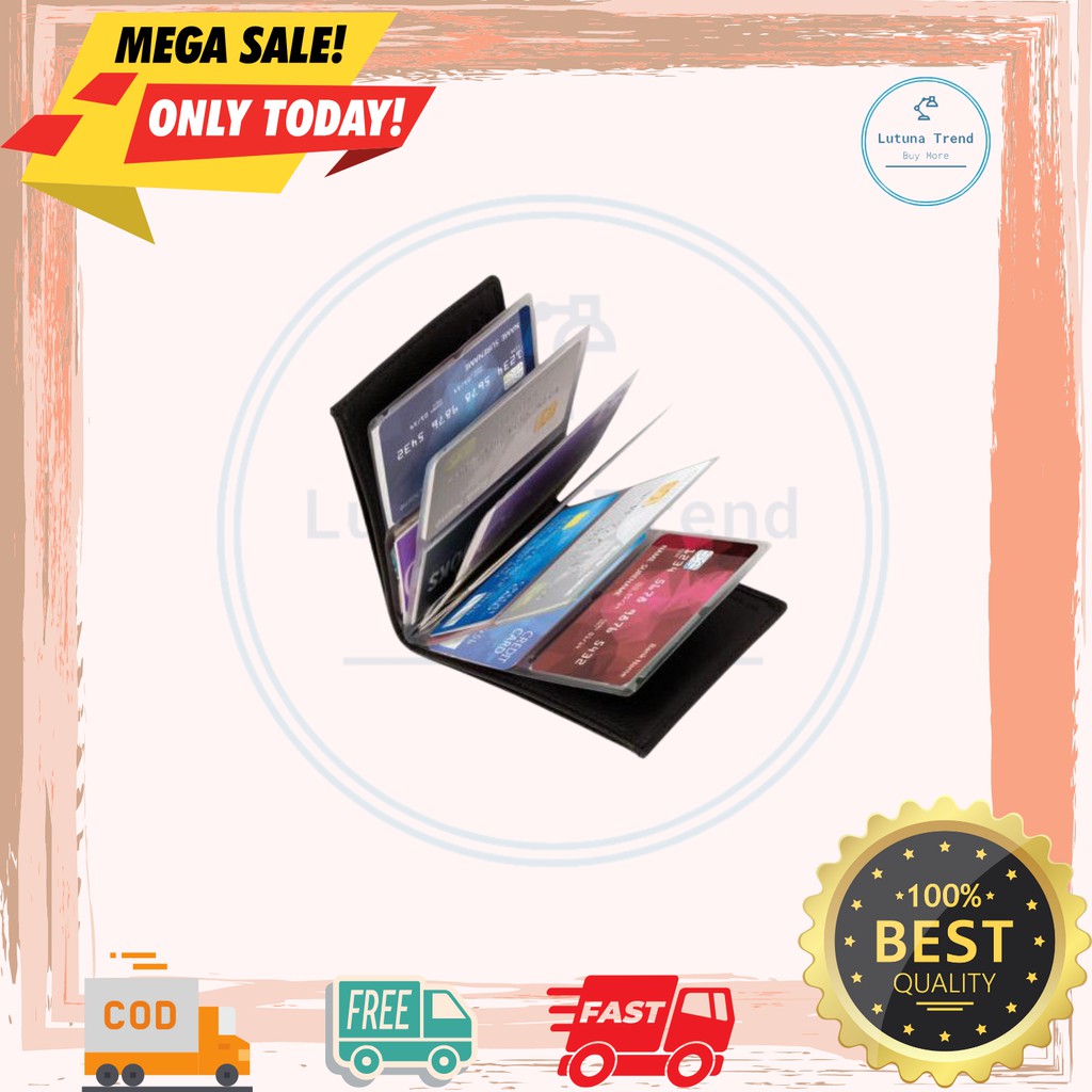WONDER WALLET ISI 24 KARTU DOMPET KARTU WANITA PRIA TEMPAT KARTU CARD HOLDER DOMPET KARTU ATM