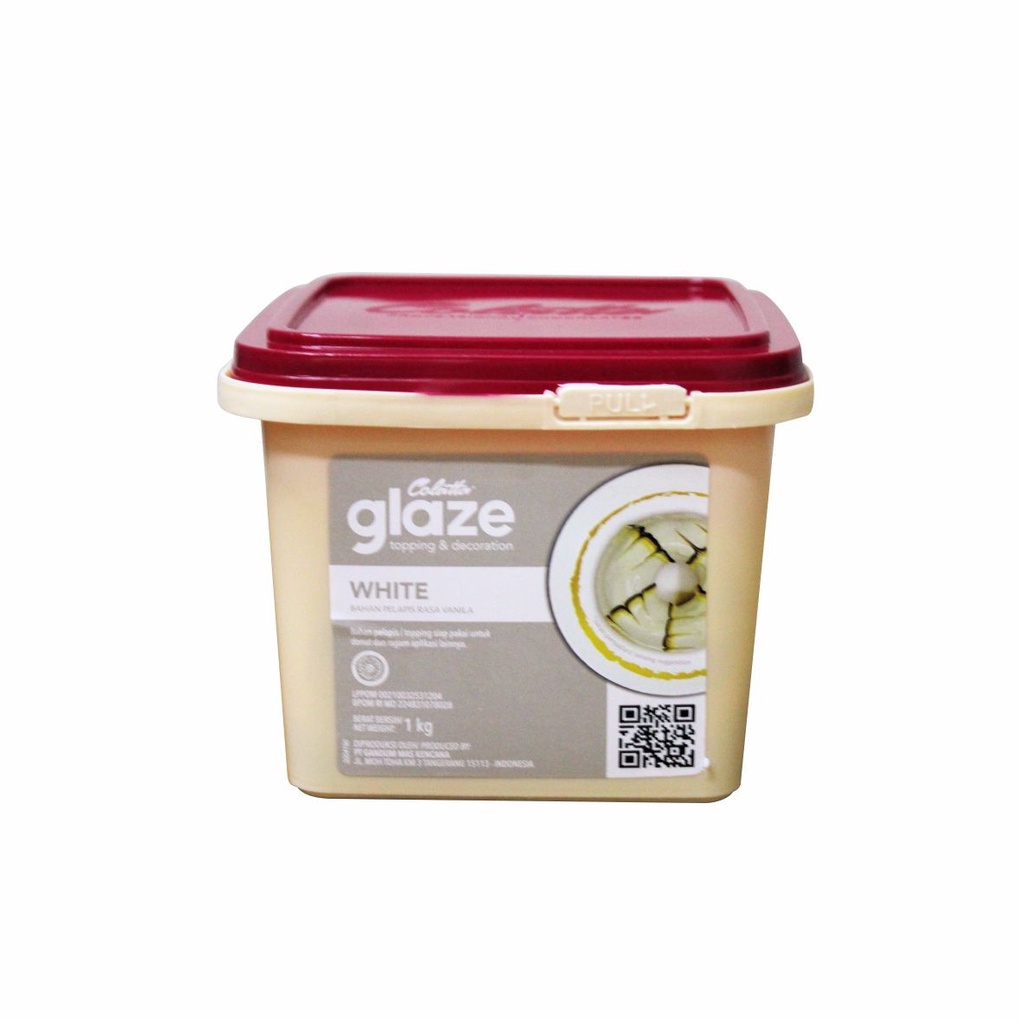 COLATTA Glaze White 1 kg Dip Topping Selai Vanila