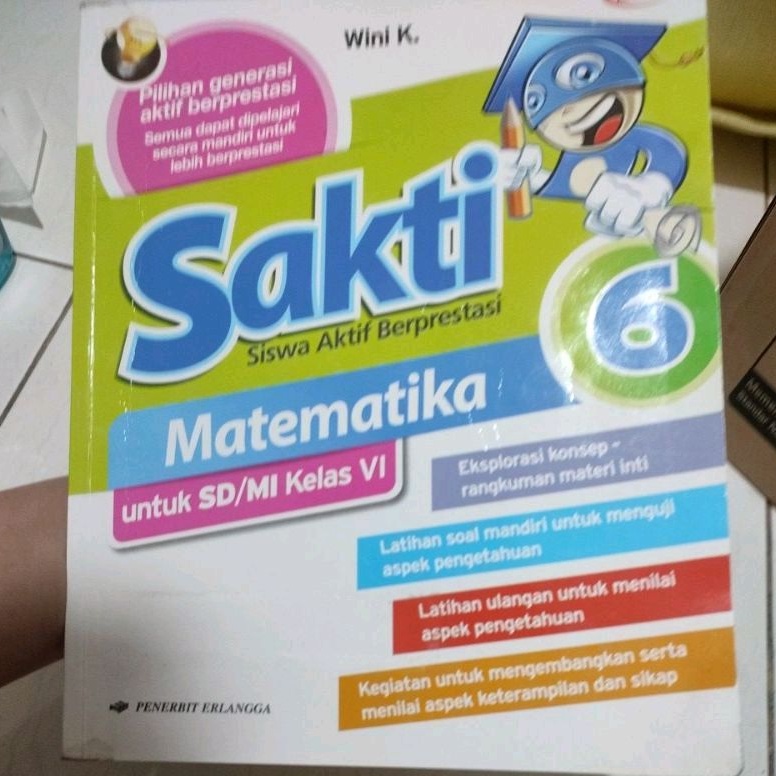 SAKTI BUKU  KELAS 6 Matematika Penerbit erlangga