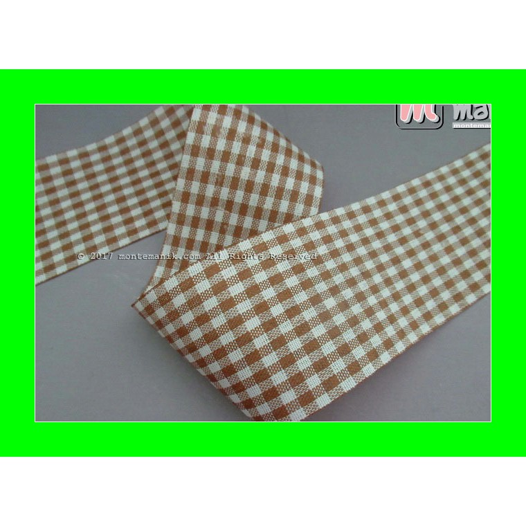 

Pita Gingham Coklat 5 cm (PITA-204) TDD Craft