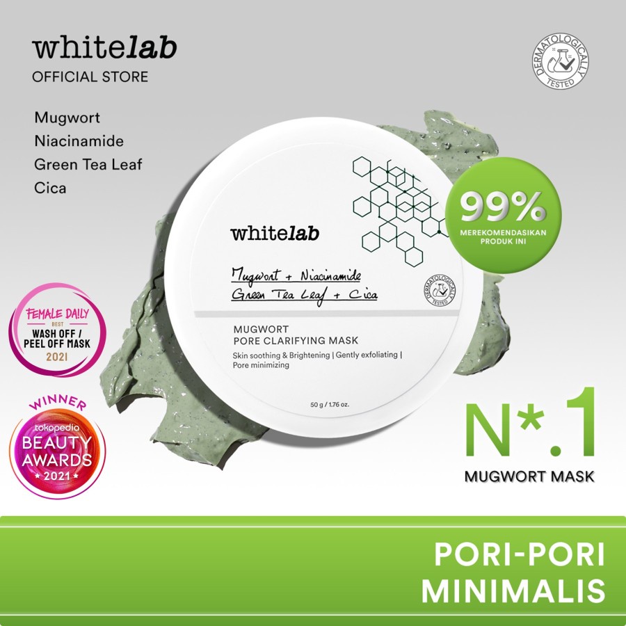 ✨ AKU MURAH ✨ Whitelab Mugwort Pore Clarifying Mask ORIGINAL // Masker Wajah