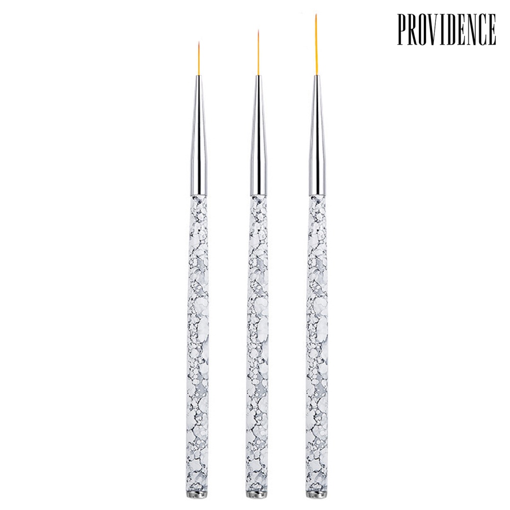 Providence 3Pcs Nail Art Drawing Pen Brush Painting Flower UV Gel Polish Manicure Tools Set