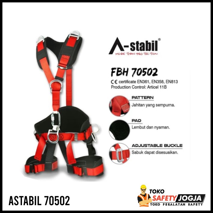 Sabuk Panjat Tebing Tower / FULL BODY HARNESS ASTABIL 70502 / ALAT KESELAMATAN / SAFETY BELT