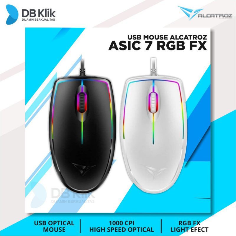 Mouse USB Alcatroz Asic 7 RGB LED Terbaik