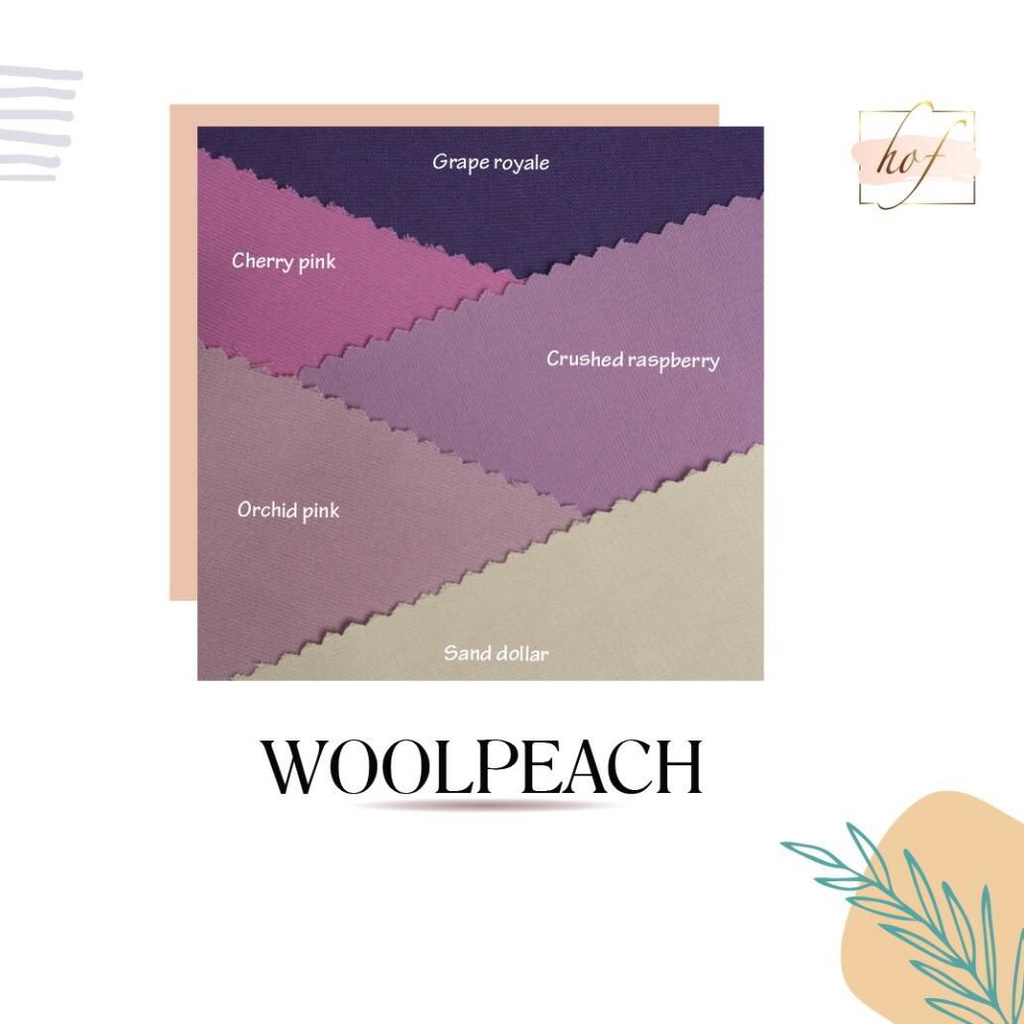 Kain woolpeach / wolfis PER YARD