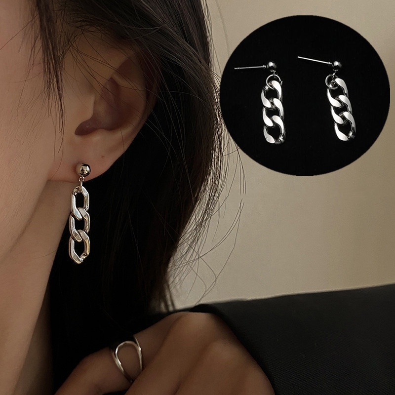 2021 Fashion Baru Anting-Anting Pin Sederhana Dan Keren Anting Wanita