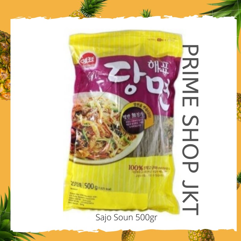 

Sajo Bihun Soun Japchae Korea Vermicelli 500 gr - Dangmyeon - Glass Noodle Korea - Potato Noodle