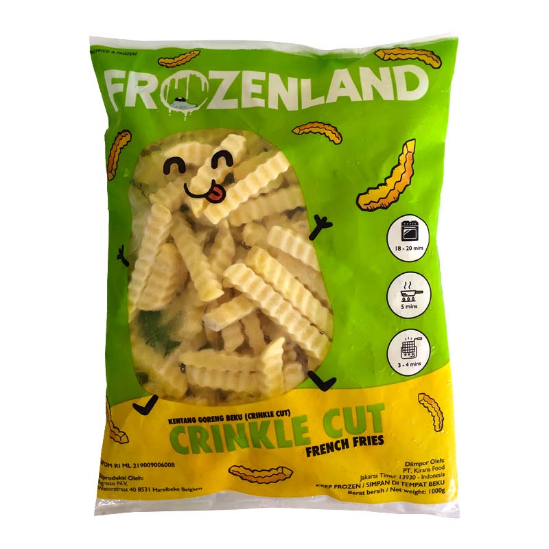 

Kentang Goreng Frozen land Crinkle 1 kg
