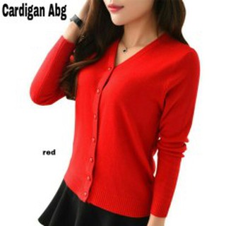 Cardigan Wanita Rajut  Spandek BAJU  RAJUT  BASIC CARDY 