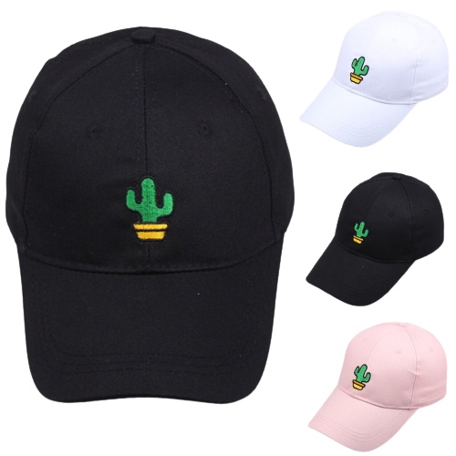 Topi Kaktus / Topi Baseball Bordir Kaktus Ring Besi Unisex Remaja Dewasa