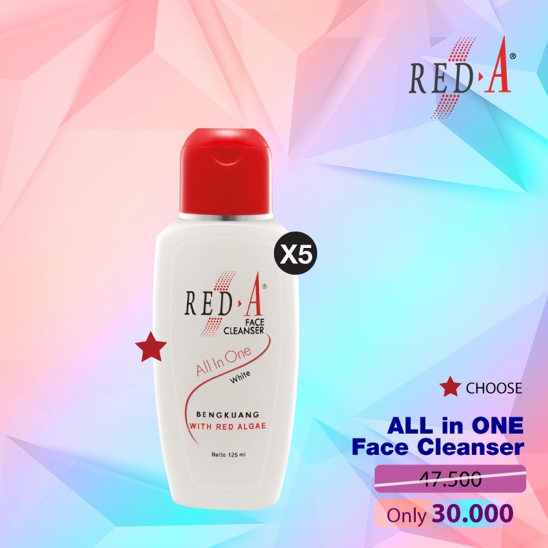 Paket 5 Red-A All In One Face Cleanser