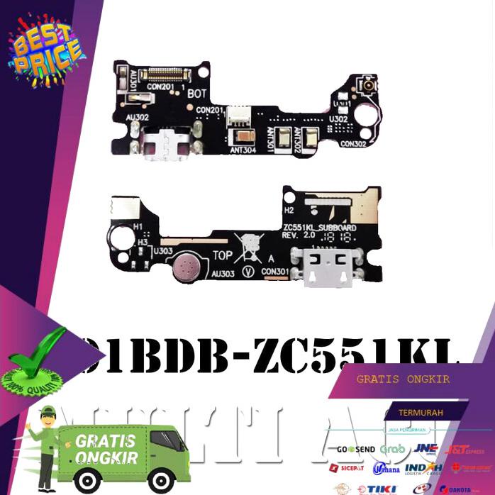 SPAREPART HP FLEXIBEL PAPAN ASUS ZENFONE 3 LASER 5 ZC551KL Z01BDB KONEKTOR CAS MIC BOLEH RESELLER