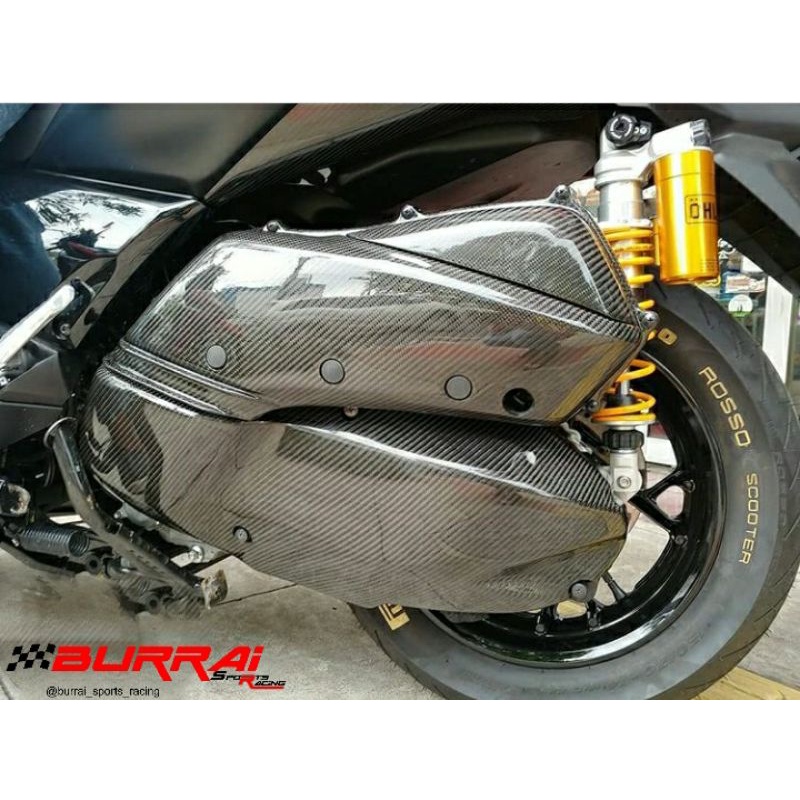 1 SET COVER CVT & COVER FILTER XMAX CARBON KEVLAR INCLUDE PART ORIGINAL