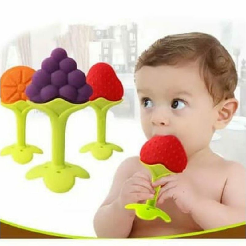 Gigitan bayi Buah silikon food grade BPA Free DA P21