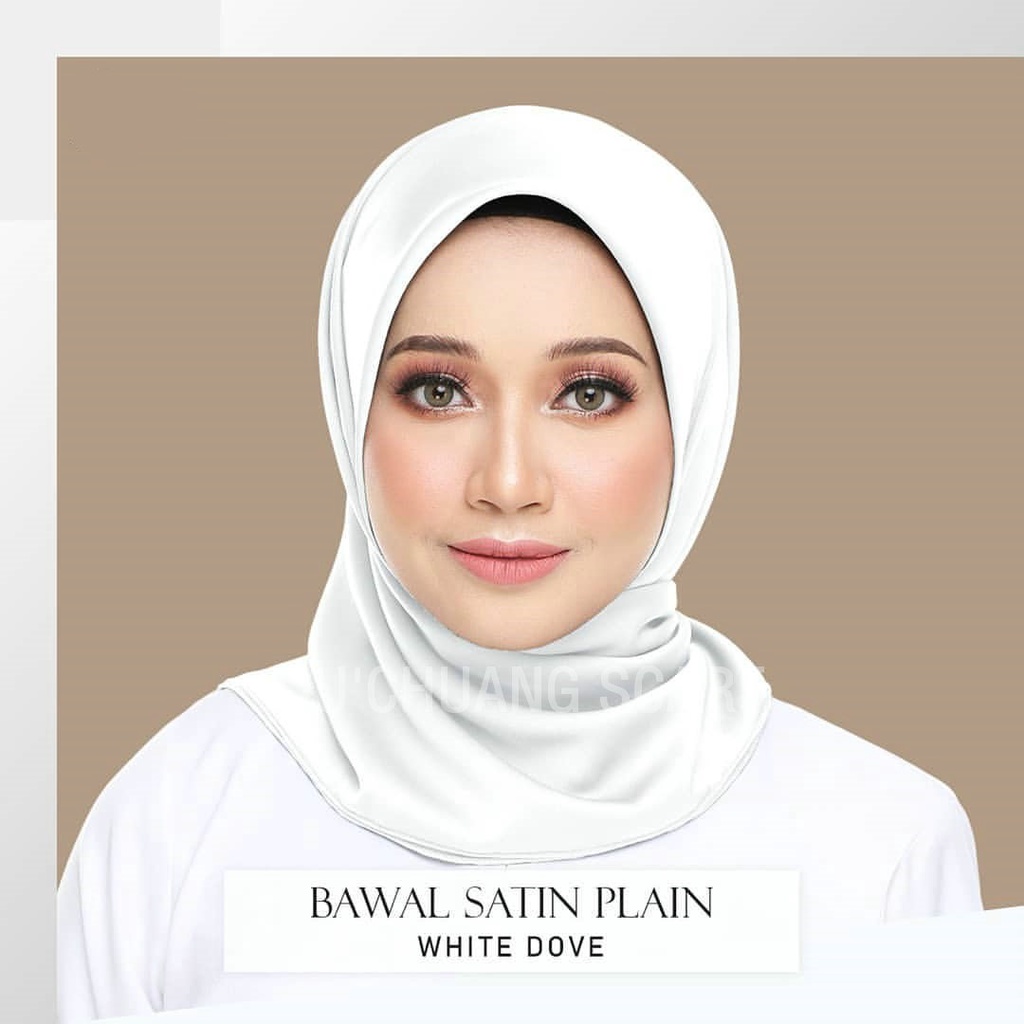 hijab instan 90 * 90cm large square scarf solid color satin silk scarf headscarf monochrome scarf sc