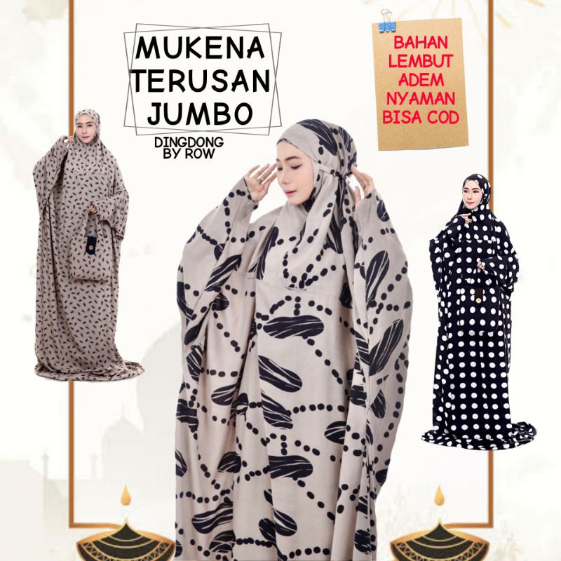 (COD) MUKENA TERUSAN DEWASA MOTIF BATIK RAYON PREMIUM MUKENAH MURAH