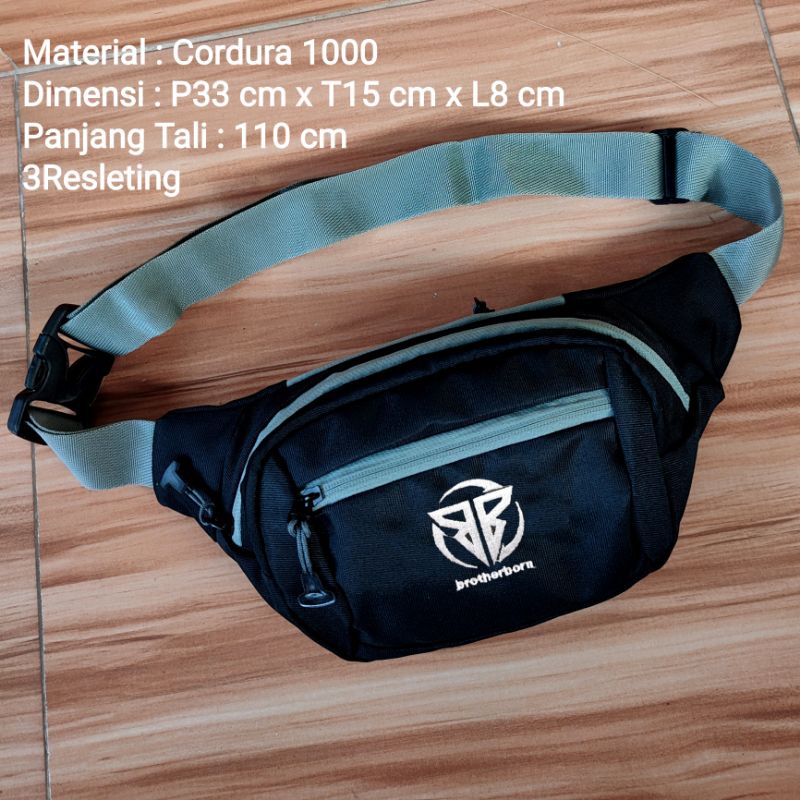 Brother Born Tas Selempang Distro Waist Bag Pria