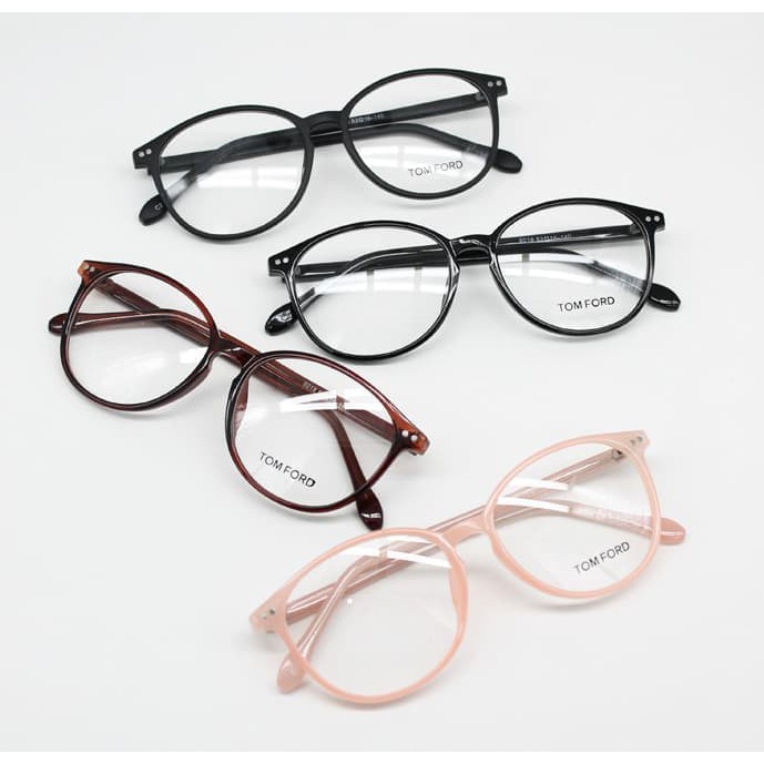 Frame Kacamata Minus Tom Ford 8108 PRia Wanita Hitam Kilap   hitam doff Diskon