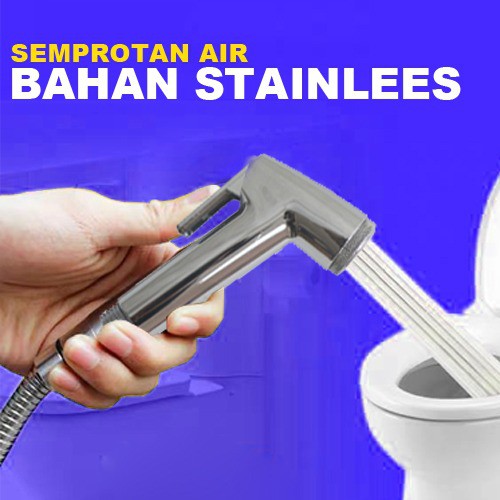 JET SHOWER  STAINLEES / SEMPROTAN KLOSET WC KAMAR MANDI / SHOWER WC STENLES/ KERAN SEMPROT STAINLEES