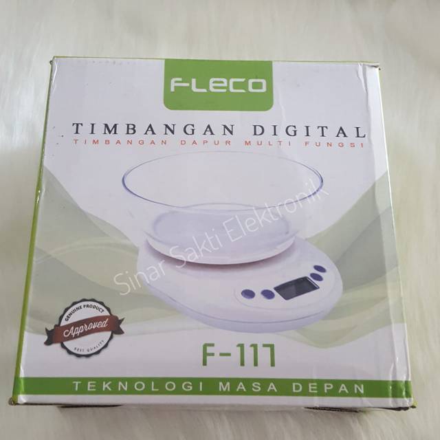 Timbangan Digital Fleco F 117 - Timbangan Dapur Kue Digital -  Electronic Kitchen Scale