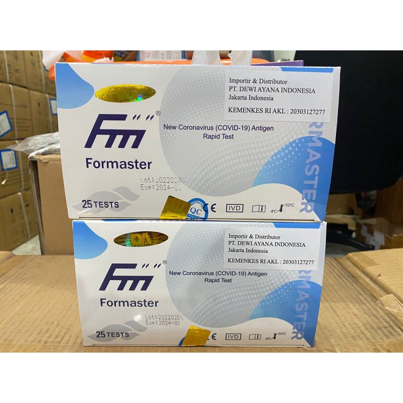 Formaster antigen isi 25 set kualitas akurat