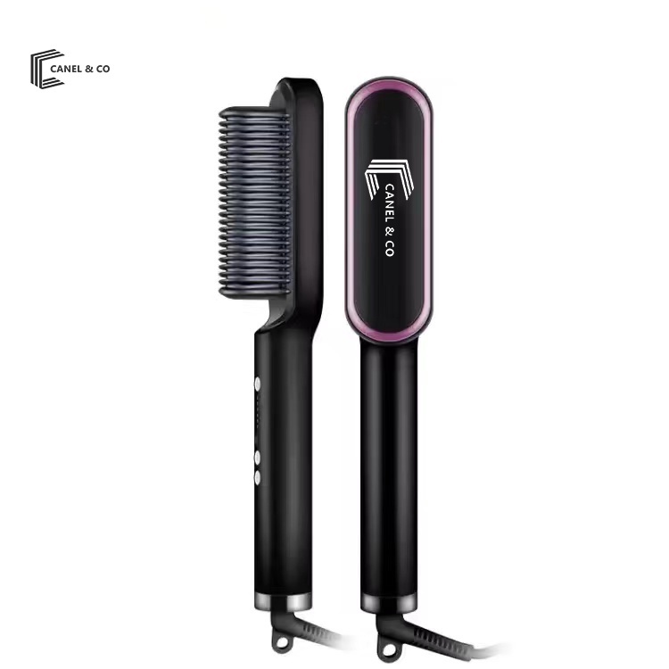 Canel&amp;Co Catok Sisir Pelurus Rambut Hair Curler  2 In 1 Catokan Sisir Listrik Professional Automatic Wet Dry Dual Use Hair Straightener