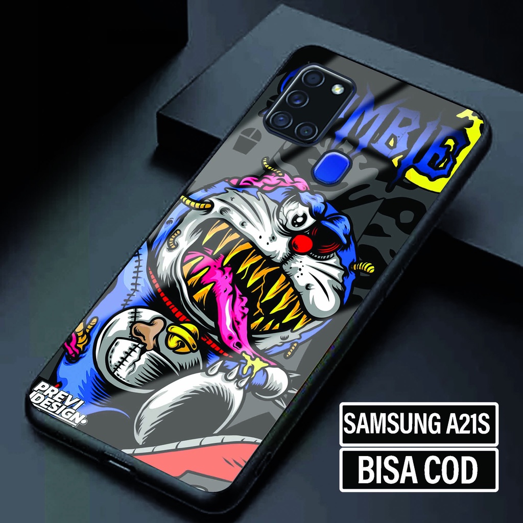 Hardcase Glossy Samsung A21S [ Kilersman2 ] - Softcase Glossy Samsung A21S - Softcase Dove Samsung A