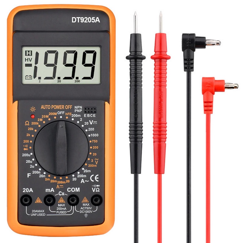 Multitester Multimeter Avometer LCD DIGITAL DT-9205A DT9205A