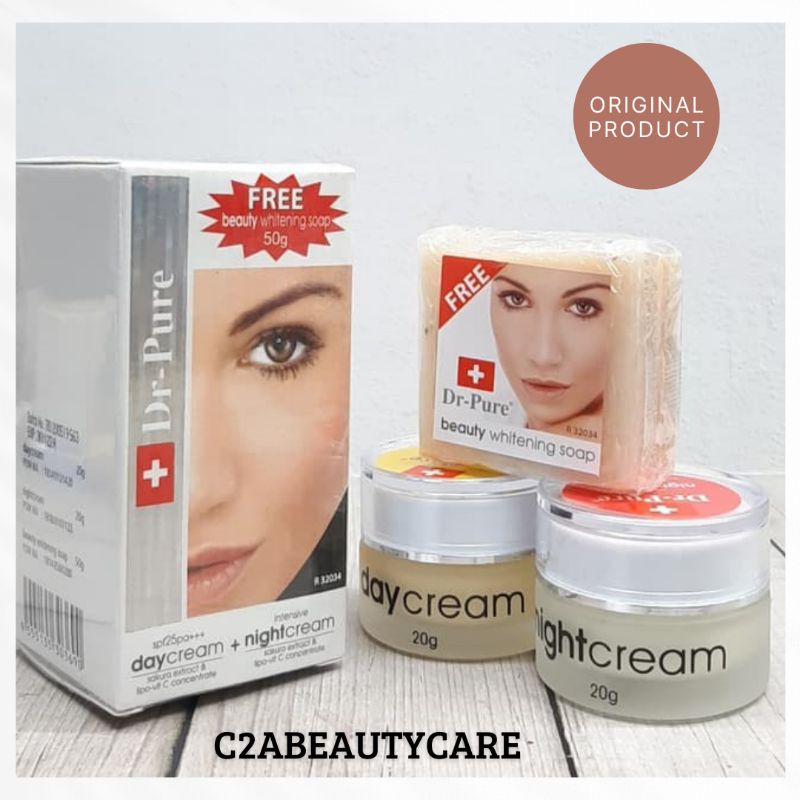 DR PURE SET (paket isi day,night,sabun)