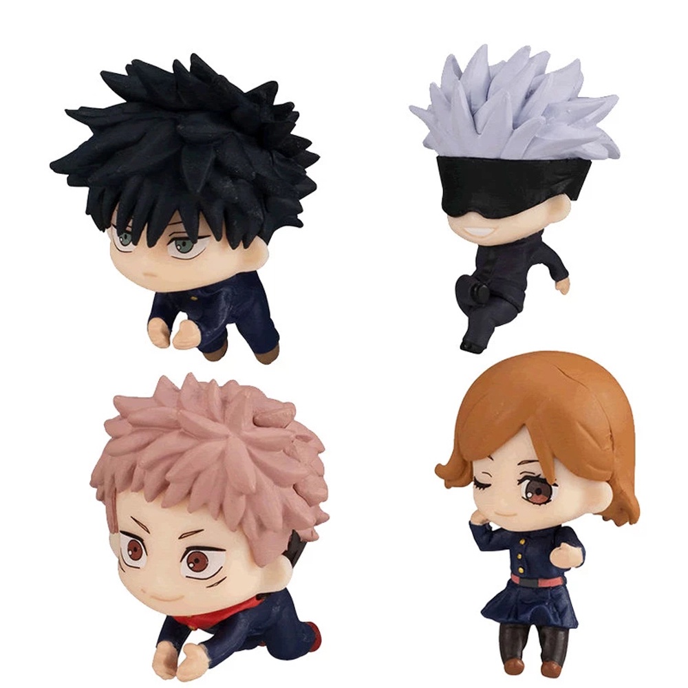 Needway  for Gift Action Figure 6pcs/lot Yuji Itadori Jujutsu Kaisen Fushiguro Megumi Anime Figure Toys Gojo Satoru Kugisaki Nobara Modle Toys