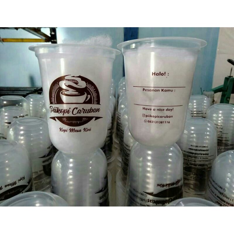 Cup Sablon Murah HOKAKU 14oz oval Min.Order 200 pcs