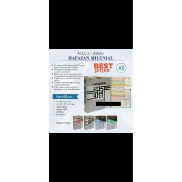 Hafalan Hafazan Milenial 8 Blok Ukuran A5