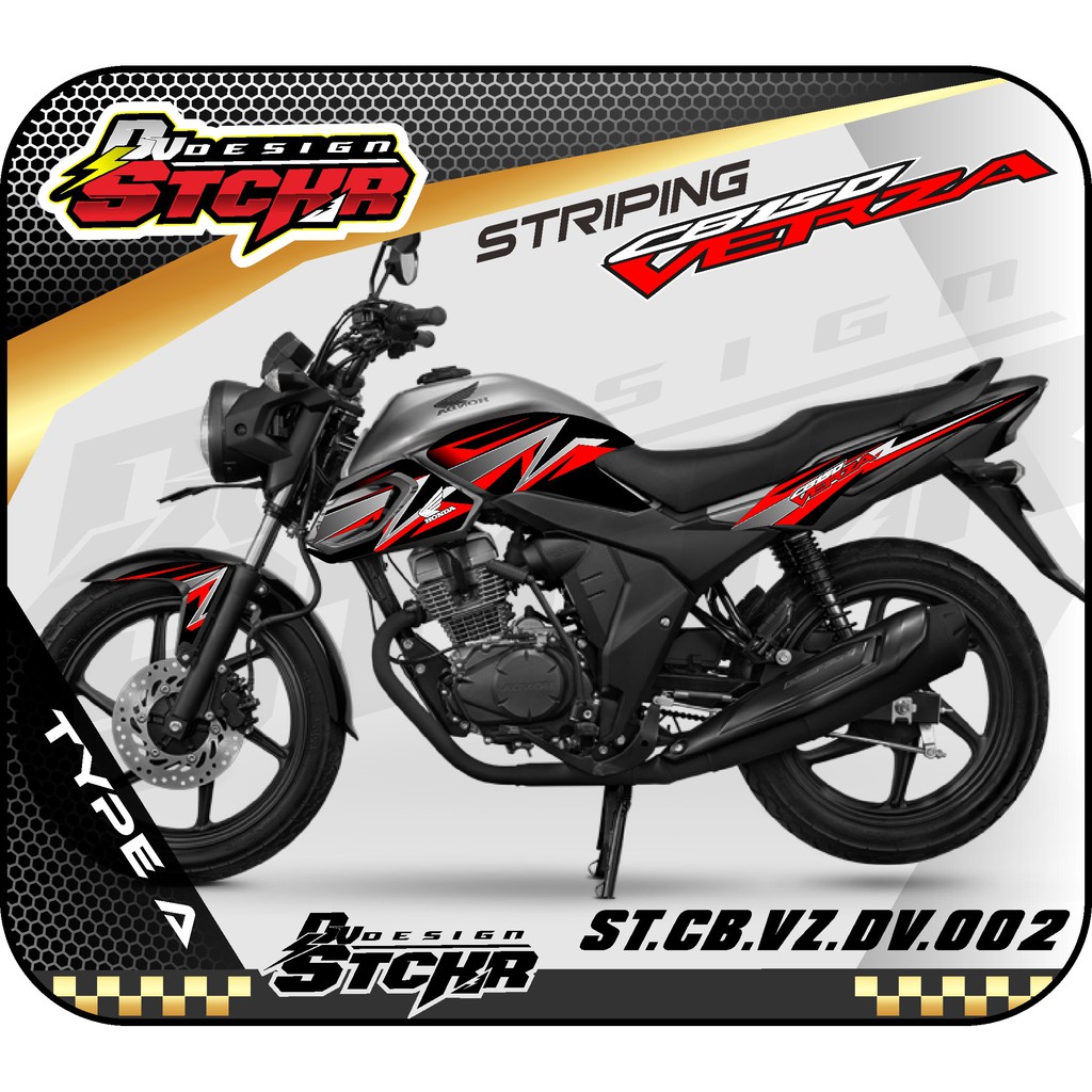 STRIPING CB VERZA - STIKER MOTOR CB VERZA- STIKER CB VERZA