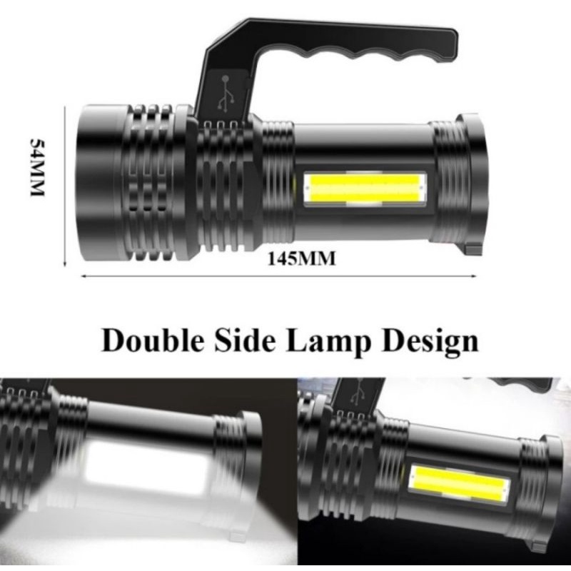 senter led senter gagang led 45w + 20w senter isi ulang senter dan lampu