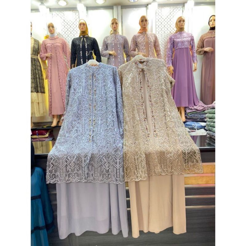 GAMIS FARASYA BY RASAQI KEBAYA-DRESS PAYET PREMIUM | GAMIS MEWAH | GAMIS PESTA | GAMIS MUSLIM-gamis wisuda-gamis tunangan-gamis kondangan-gamis murah-gamis modern