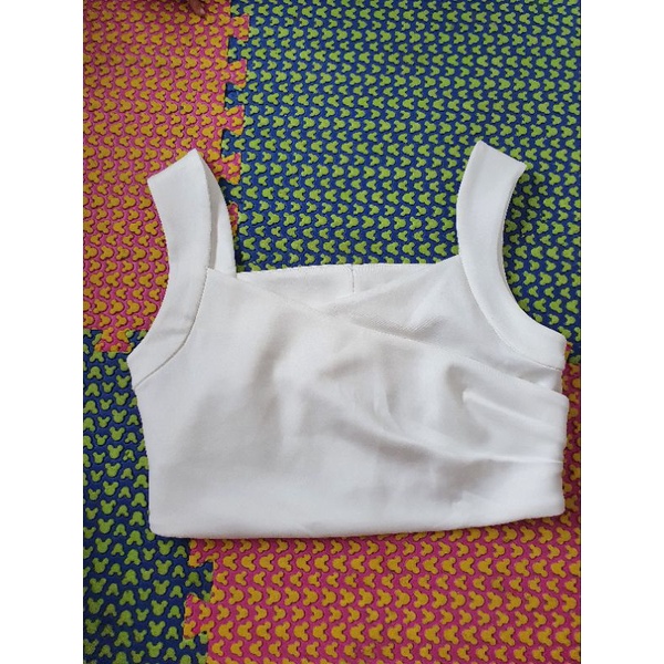 Official Claude Crop Top White
