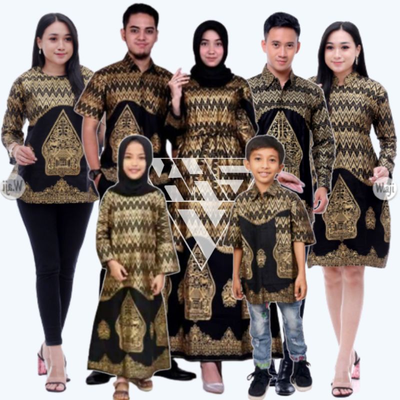 baju couple family keluarga ayah ibu anak perempuan kaos ukuran M L XL jumbo bigsize MOTIF WAYANG PR