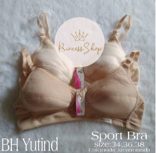 Bra Tanpa Kawat Sport Bra Bh Yutind 34-38.