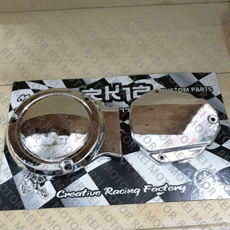 (100% TOP) COVER TUTUP BAK BLOK KOPLING MAGNET MAHNIT RX KING RXK CHROME Bagus