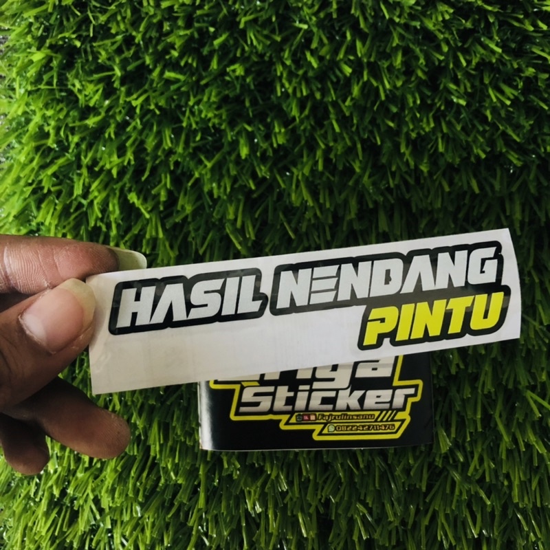 stiker HASIL NENDANG PINTU sticker ngab viral