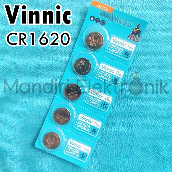 Baterai CR1620 Vinnic - Baterai Kancing CR 1620 3V Vinnic Original - Baterai Jam Tangan CR1620 Vinnic